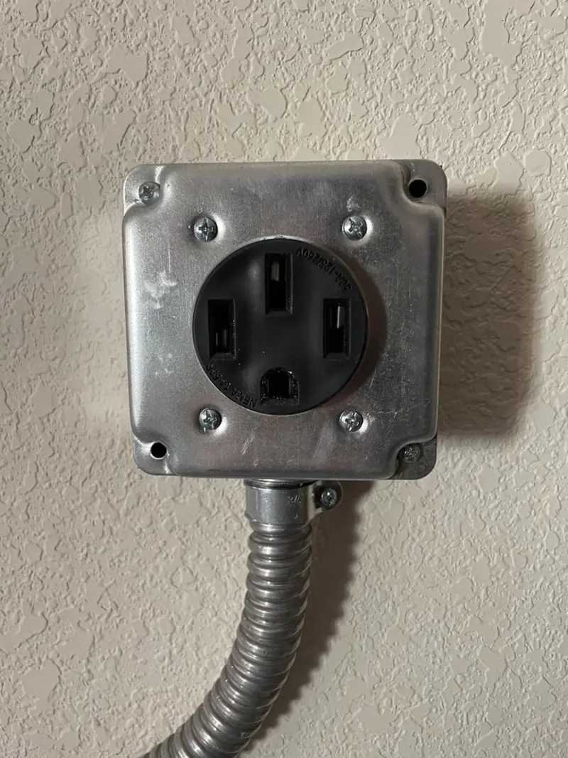 NEMA 14-50 outlet installed for Electrical Panel Upgrade in Portville